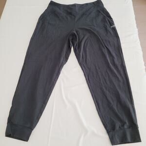 Life Is Good Pants Woman L Black Crusher Flex Joggers Sweatpants Jersey Workout